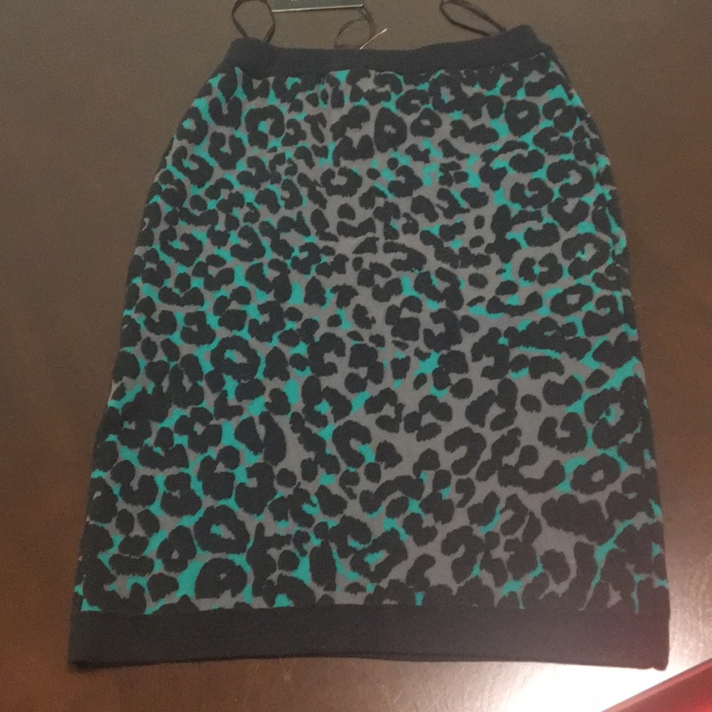 Leopard sweater skirt
